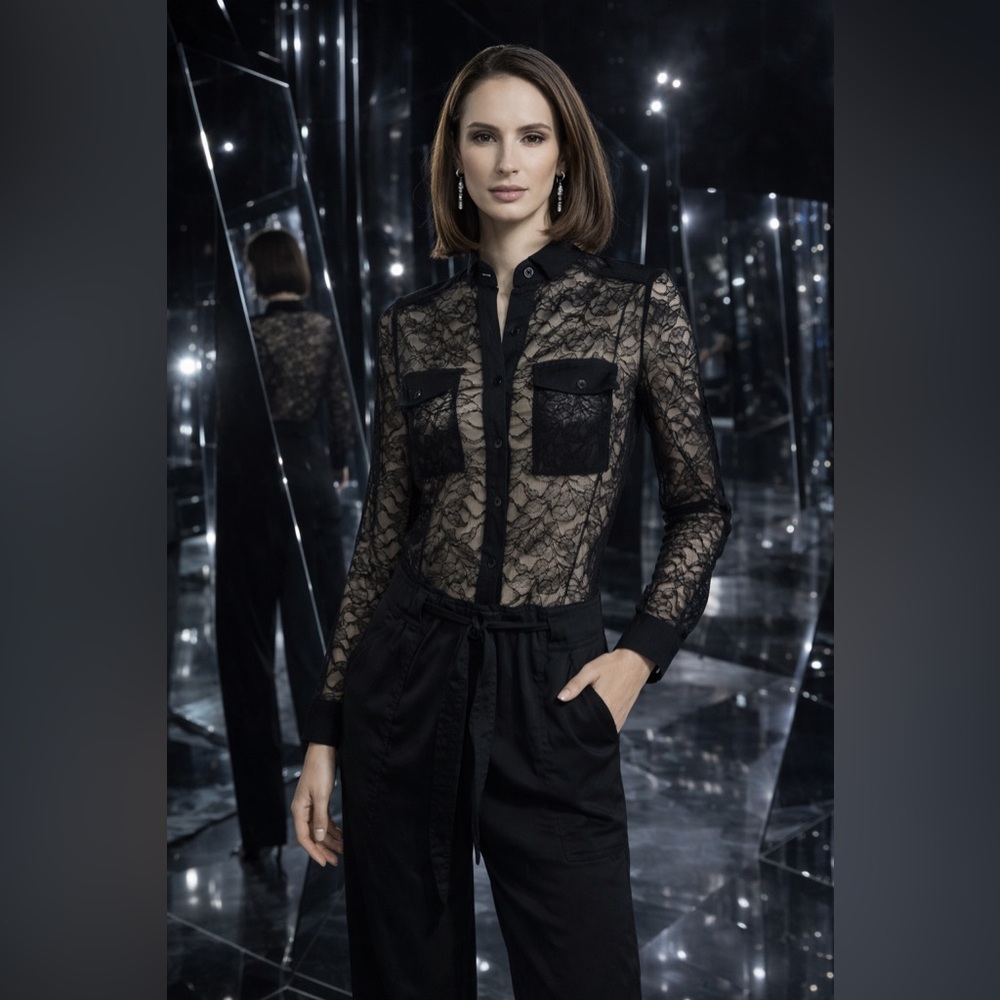 BCBGMAXAZRIA Lace Jumpsuit